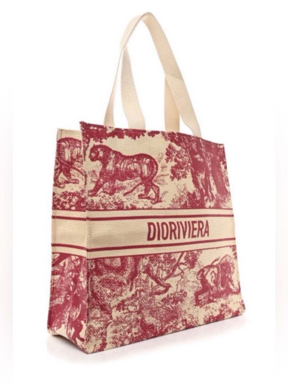 Christian Dior Riviera Woven Raffia tote